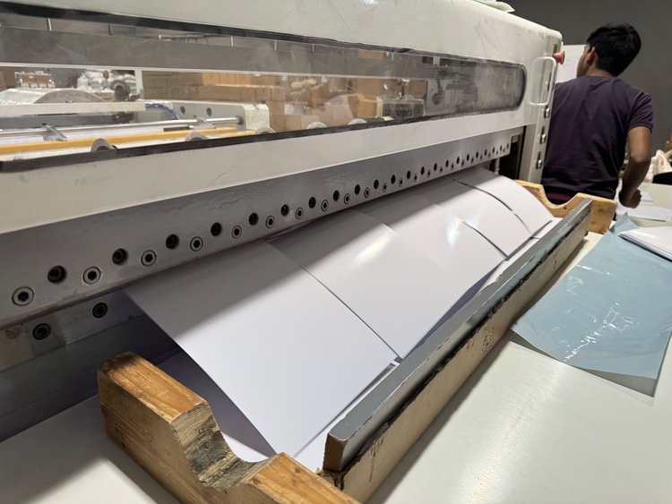 Roll to sheet