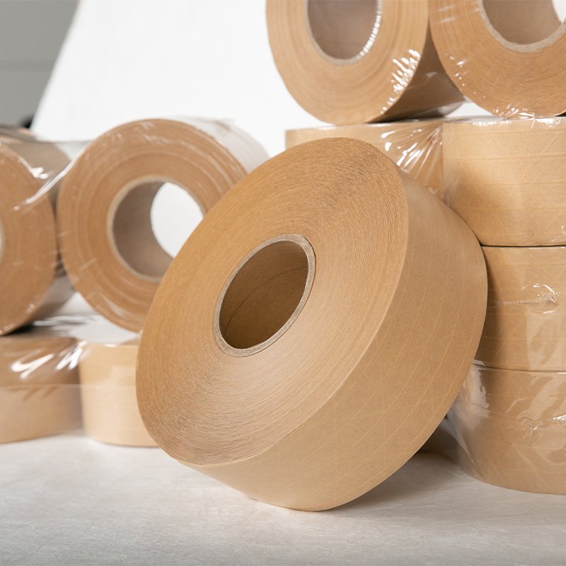 packed and unpacked paper tape