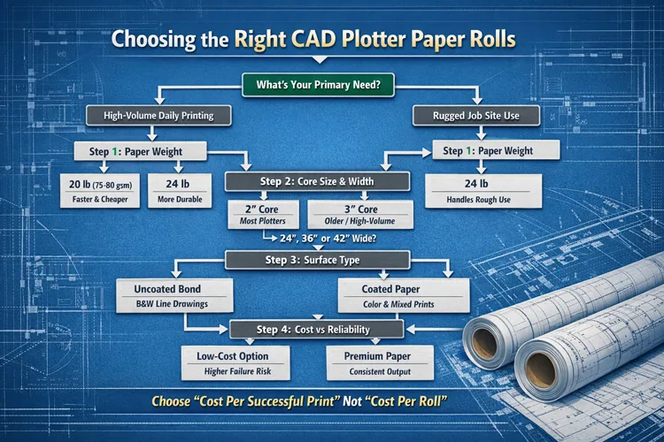 cad plotter paper rolls