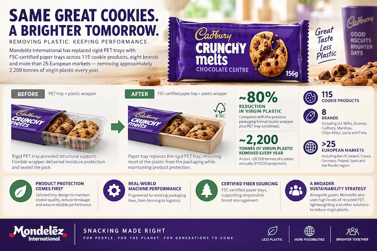 Mondelēz paper cookie trays